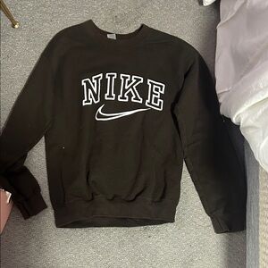 Nike woman’s Dark Brown Crewneck Sweater